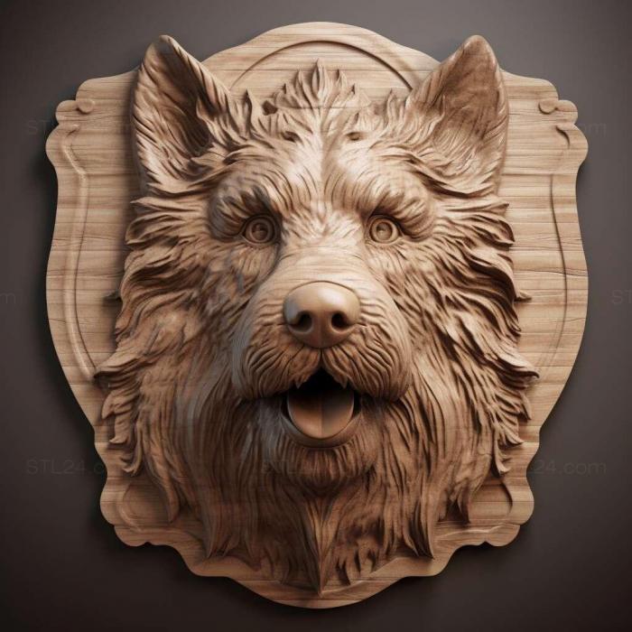Nature and animals (st Falen dog 4, NATURE_436) 3D models for cnc